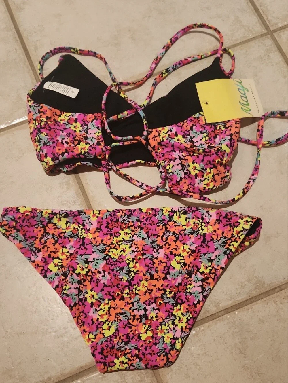 Maaji Pink Multi Floral Bikini Set
